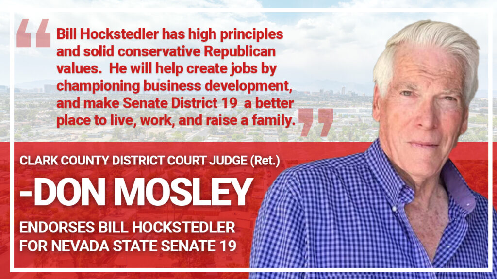 Bill Hockstedler for Nevada State Senate
